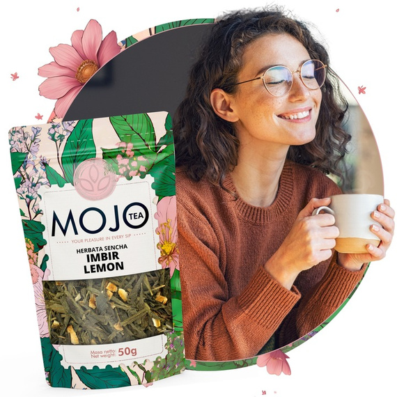 Zestaw Herbat Zielonych + Zaparzacz Serce |Imbir Lemon i Kaktusowo-Cytrynowa
