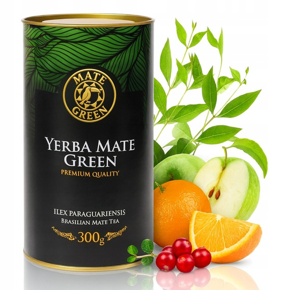 Yerba Mate Green FRUTAS 300g TUBA Premium