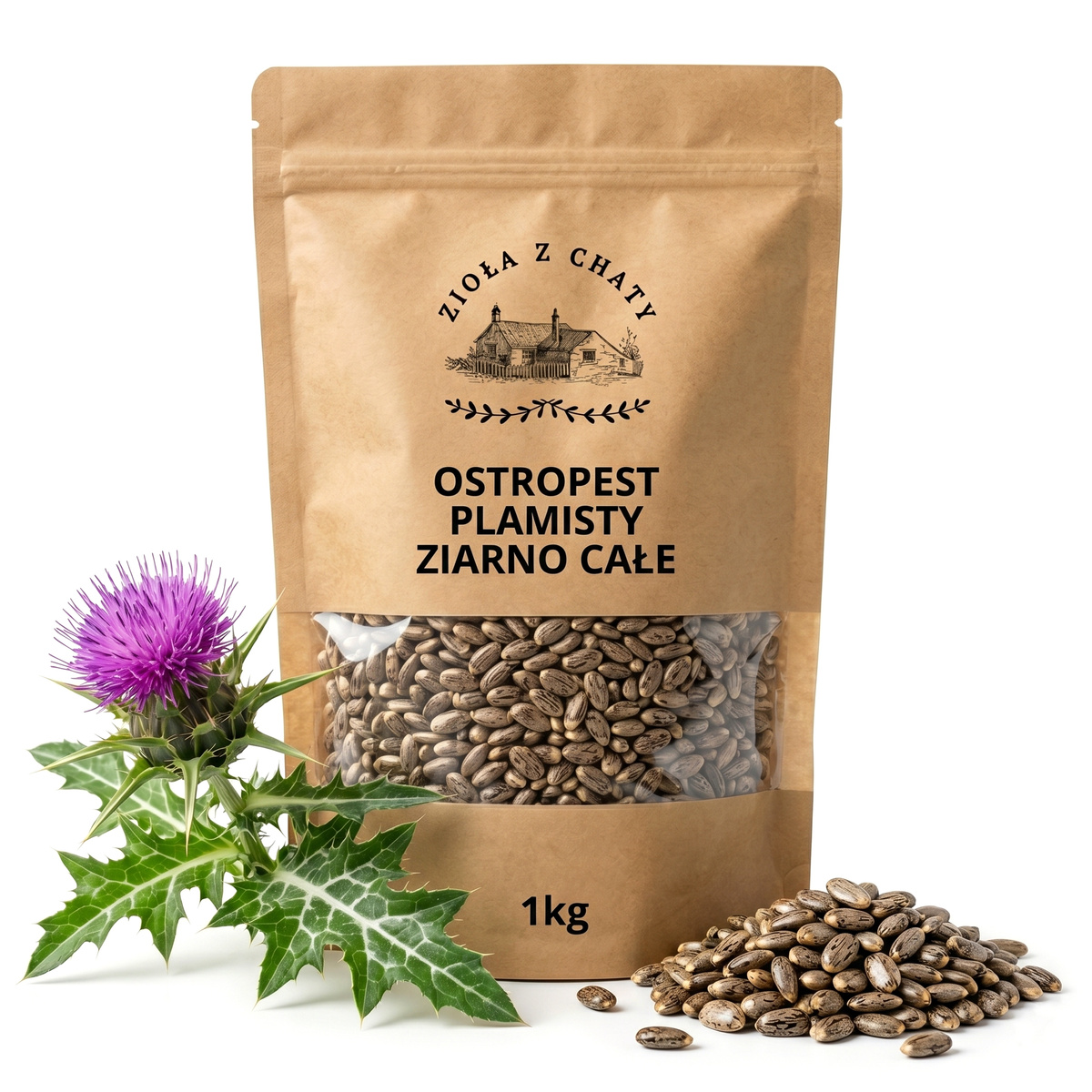 Ostropest plamisty- całe ziarno, 0.5 kg