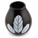 Matero Luka Hoja Black 350 ml - tykwa ceramiczna do yerba mate