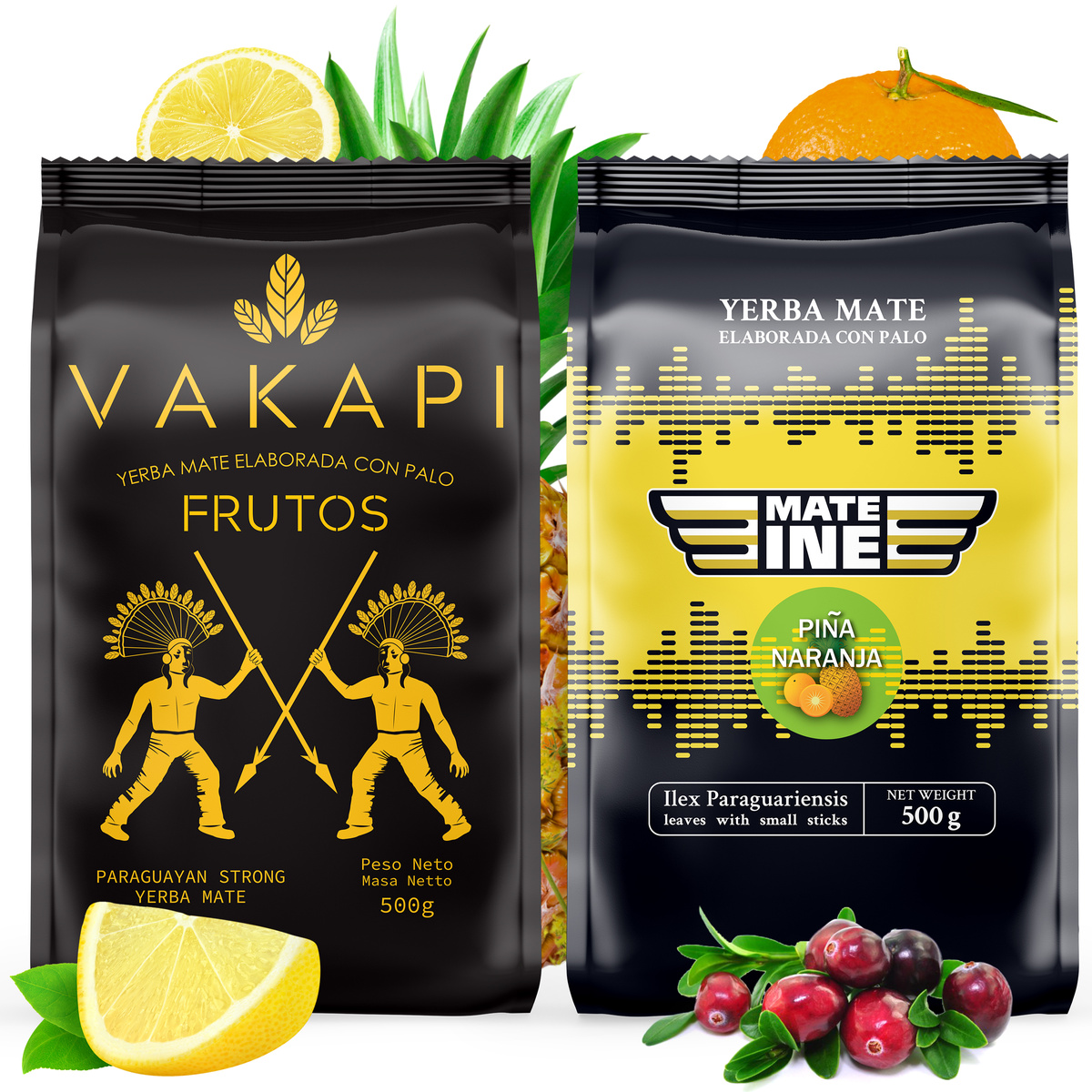 Zestaw Yerba Mate Mateine Owocowe 2x 500g 1kg -45% TANIEJ!, 2 kg