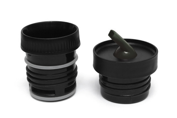 Duży Termos LARGOINOX Black Logo Inox 1,3l system nalewania