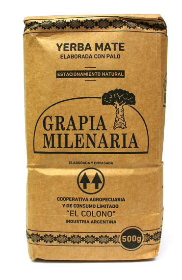 Yerba Mate Grapia Milenaria Elaborada con Palo 500 g argentyńska, rzemieślnicza