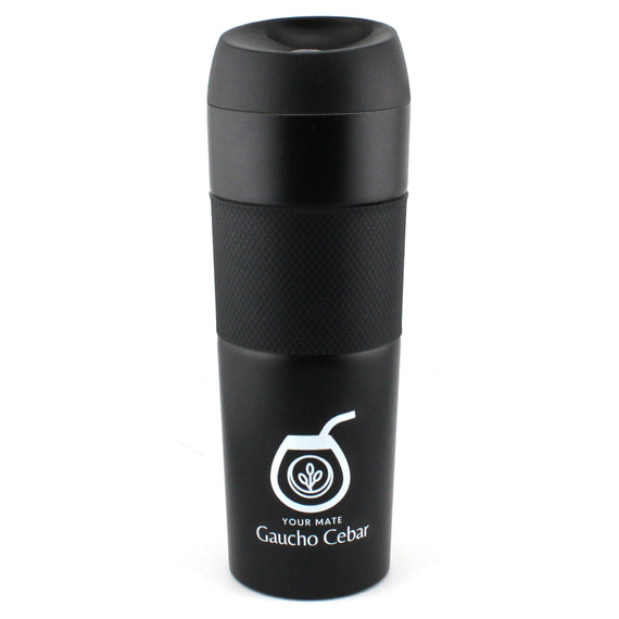 KUBEK TERMICZNY NA HERBATĘ KAWĘ DO SAMOCHODU 450 ml z BLOKADĄ PRÓŻNIOWY SZCZELNY