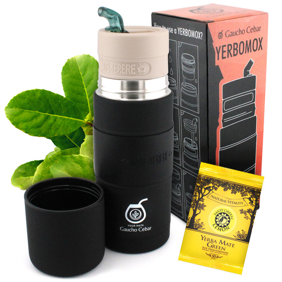 Yerbomos do Yerba Mate YerbomoX Gaucho Cebar ALL IN ONE – 500 ml Matero, termos i bombilla w jednym + GRATIS