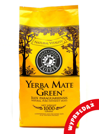 WYPRZEDAŻ - Yerba Mate Green FUERTE 1 kg - lekko uszkodzone opakowanie