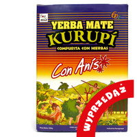  WYPRZEDAŻ Yerba Mate Kurupi con Anis 500g - delikatnie uszkodzone pudełko