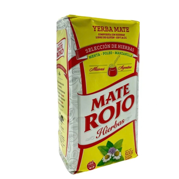 Yerba Mate Rojo Compuesta con hierbas 500g