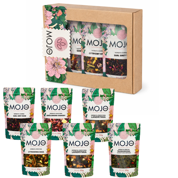 Zestaw Herbat Mojo 6 szt. – Naturalne Herbaty w Pudełku Prezentowym