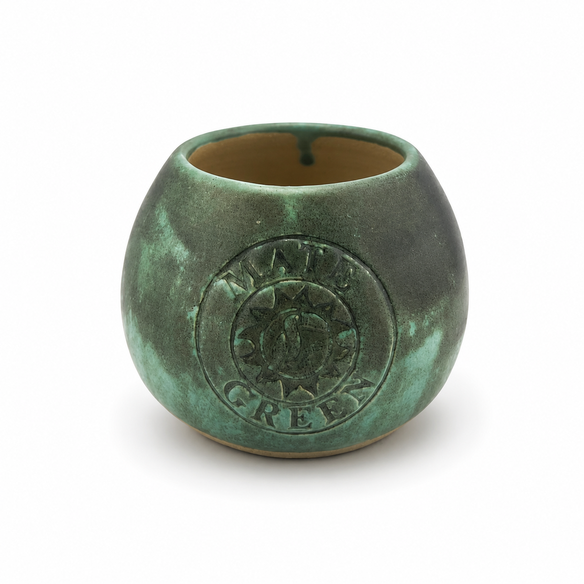 Naczynko do yerba mate Mate Green toczone na kole, ceramika handmade ~250 ml, 0.25 kg