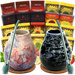 WIELKI Zestaw Yerba Mate 10x50g Tykwa Bombilla dla dwojga GRATIS