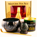 Zestaw Matcha Tea Set z ceramicznymi akcesoriami handmade w pudełku na prezent