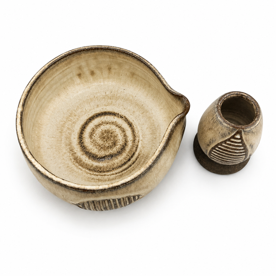 Ceramiczny Zestaw Matcha Tea Set Handmade w pudełku na prezent