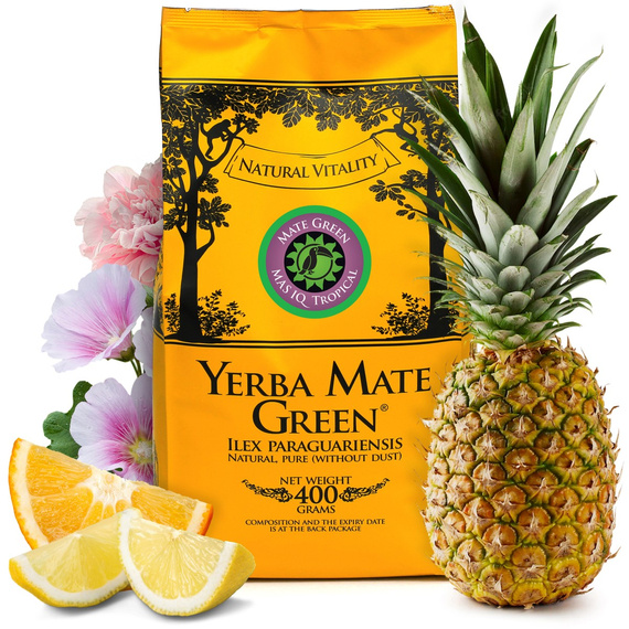 Yerba Mate Green MAS IQ Tropical 6x400g