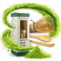 Zestaw bambusowych akcesoriów do przygotowania herbaty Matcha