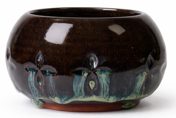 Naczynko do yerba mate "Onyx" toczone na kole, ceramika handmade 350ml