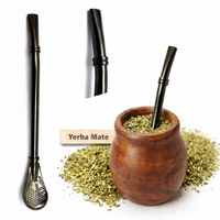 Bombilla La Mulata Al Promedio riffle (dł. 15.5 cm), kolor czarny