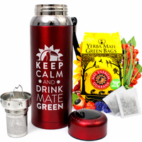 Zestaw Yerba Mate Vakapi Energia Guarana 500g Yerbomox + matero + akcesoria