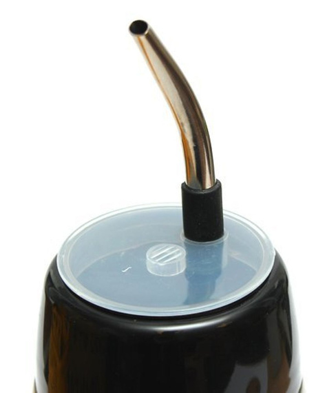 WYPRZEDAŻ Yerbomos 4.0+ Black 580 ml Mate Green z metalowym ustnikiem - odfoliowany