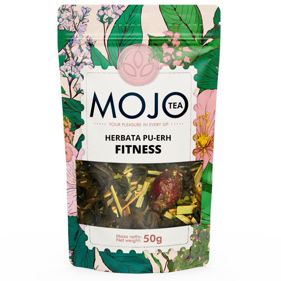 Herbata PU-ERH FITNESS owoc dzikiej róży 50g