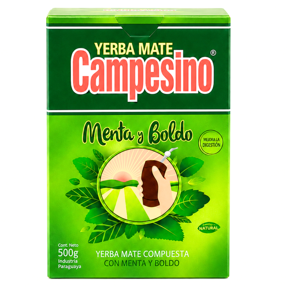 Yerba Mate CAMPESINO MENTA y BOLDO MOCNA 3x 0,5 kg