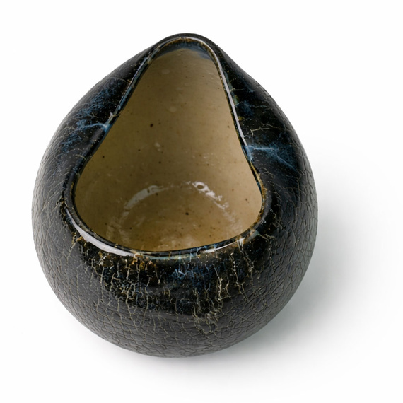 Matero ceramiczne do yerba mate Spękana Ziemia, rękodzieło, 300 ml. 