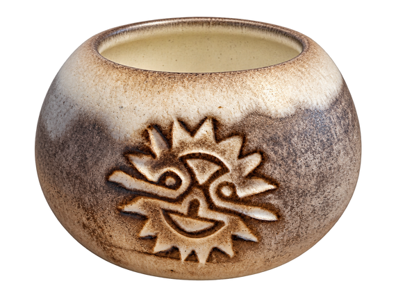 Naczynko do yerba mate "Sol" toczone na kole, ceramika handmade 250ml