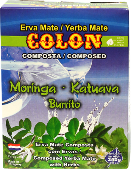 Yerba Mate Colon Moringa Katuava Burrito