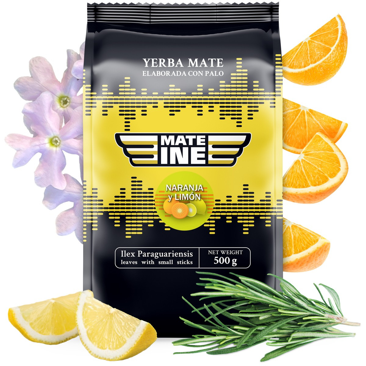 Yerba Mate Mateine Naranja y Limon, 0.05 kg