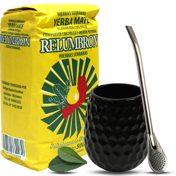 Argentyńska Yerba Mate Relumbron Hierbas Serranas 500g z Poleo i Miętą