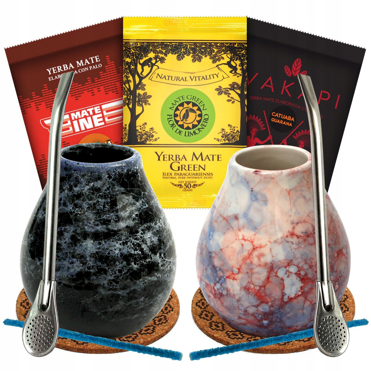 Ekonomiczny zestaw startowy Yerba Mate dla dwojga - różne smaki, 0.56 kg