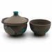 SHIBORIDASHI ceramiczny zestaw do herbat liściastych –  dzbanuszek i czarka handmade