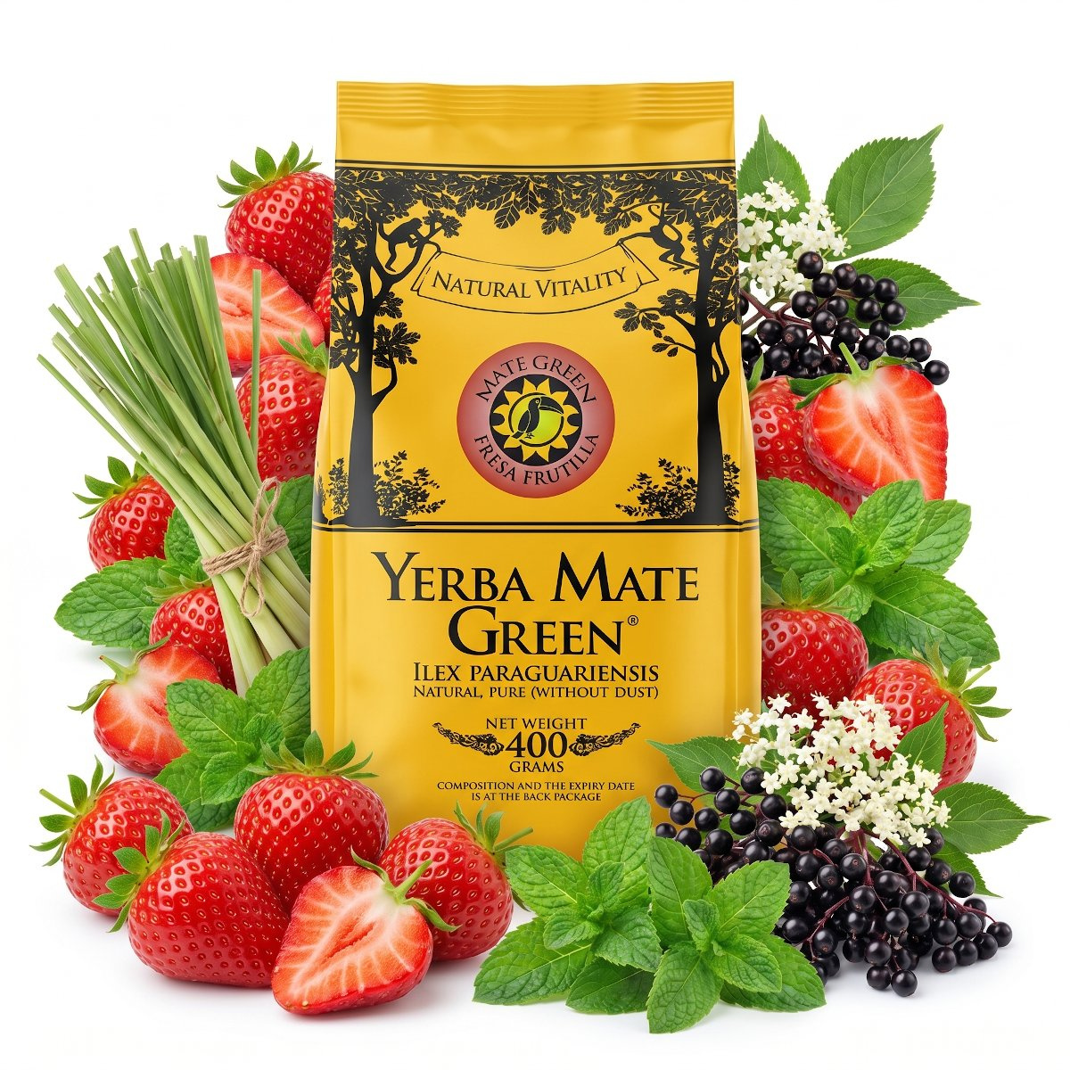 Yerba Mate Green FRESA FRUTILLA, 0.05 kg