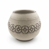 Naczynko do yerba mate toczone na kole, ceramika handmade 400ml