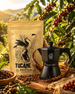 Kawiarka 300ml + Kawa Tucangua 250g 100% Arabica Santos