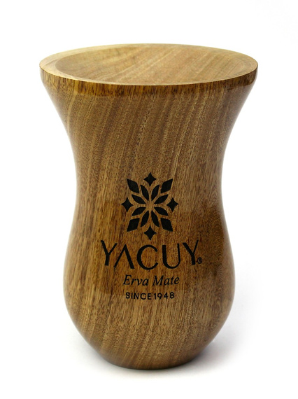 WYPRZEDAŻ-Naczynie do Yerba mate Chimarrao Imbuia Yacuy Natural  200-220 ml- zacieki w środku 