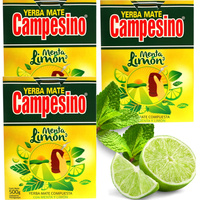 Yerba Mate Campesino Menta Limon 3 x 500g