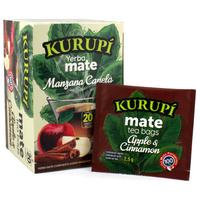 Yerba Mate Kurupi Cocido Apple & Cinnamon - saszetki 20 x 2,5g