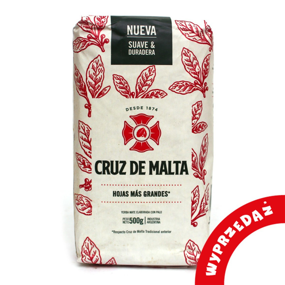 WYPRZEDAŻ - Yerba Mate Cruz de Malta Suave 500 g - uszkodzone opakowanie