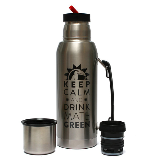 Termos Largoinox Silver 1l Mate Green 