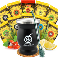 Zestaw Yerba Mate Green 10x50g + Matero TermoMate