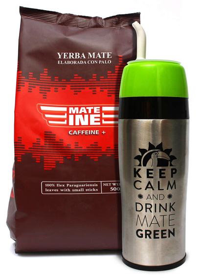 Zestaw Yerba Mate Caffeine+ 500g + Yerbomos