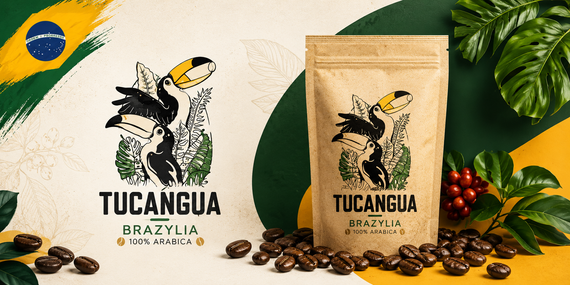 Zestaw na Prezent Kawa Tucangua  1000g 100% Arabica Santos Suszone Mango