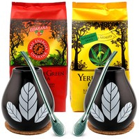 Zestaw Yerba Mate Green Guarana Cannabis dla Par 