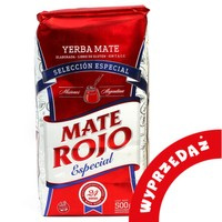 WYPRZEDAŻ Argentyńska Yerba Mate ROJO Especial 500g - bliski termin "Najlepiej spożyć przed" - do końca maja
