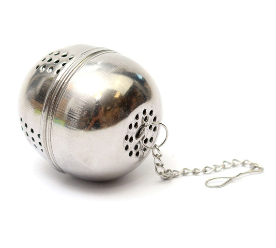 Zaparzacz do herbaty kulka sitko rozkrecany na łańcuszku
