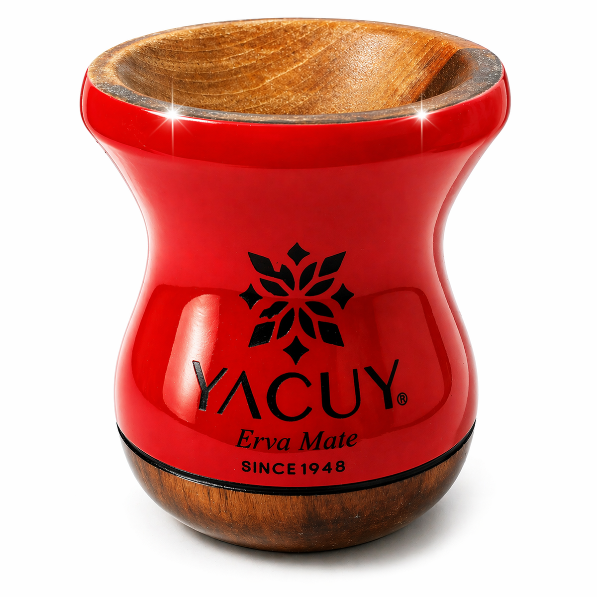 Naczynie do Yerba mate Chimarrao Yacuy Cuia De Madeira Imbuia 200-220 ml - czerwona, 0.32 kg