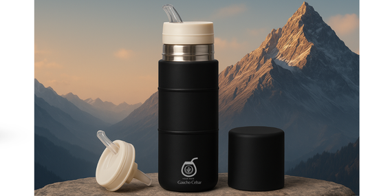 YERBOMOX - ALL IN ONE! Oryginalny Gaucho Cebar Najlepszy Yerbomos 500 ml do yerba mate: matero, termos i bombilla w jednym!