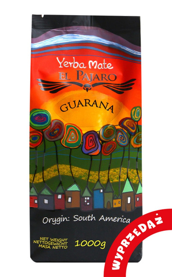 WYPRZEDAZ Yerba mate El Pajaro Guarana 1kg - lekko uszkodzone opakowanie
