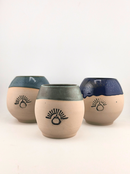 WYPRZEDAŻ-Ceramiczne naczynie do yerba mate (ręcznie robione) Matehouse- OSTATNIE SZTUKI 